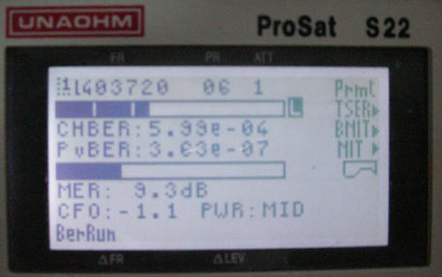 Unaohm S22+ Spectrum Analyzer on PAS9 @ 58°West (e)